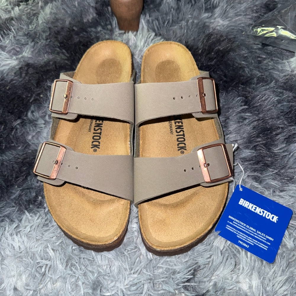 Birkenstock Stone Gray Double Strap Sandals